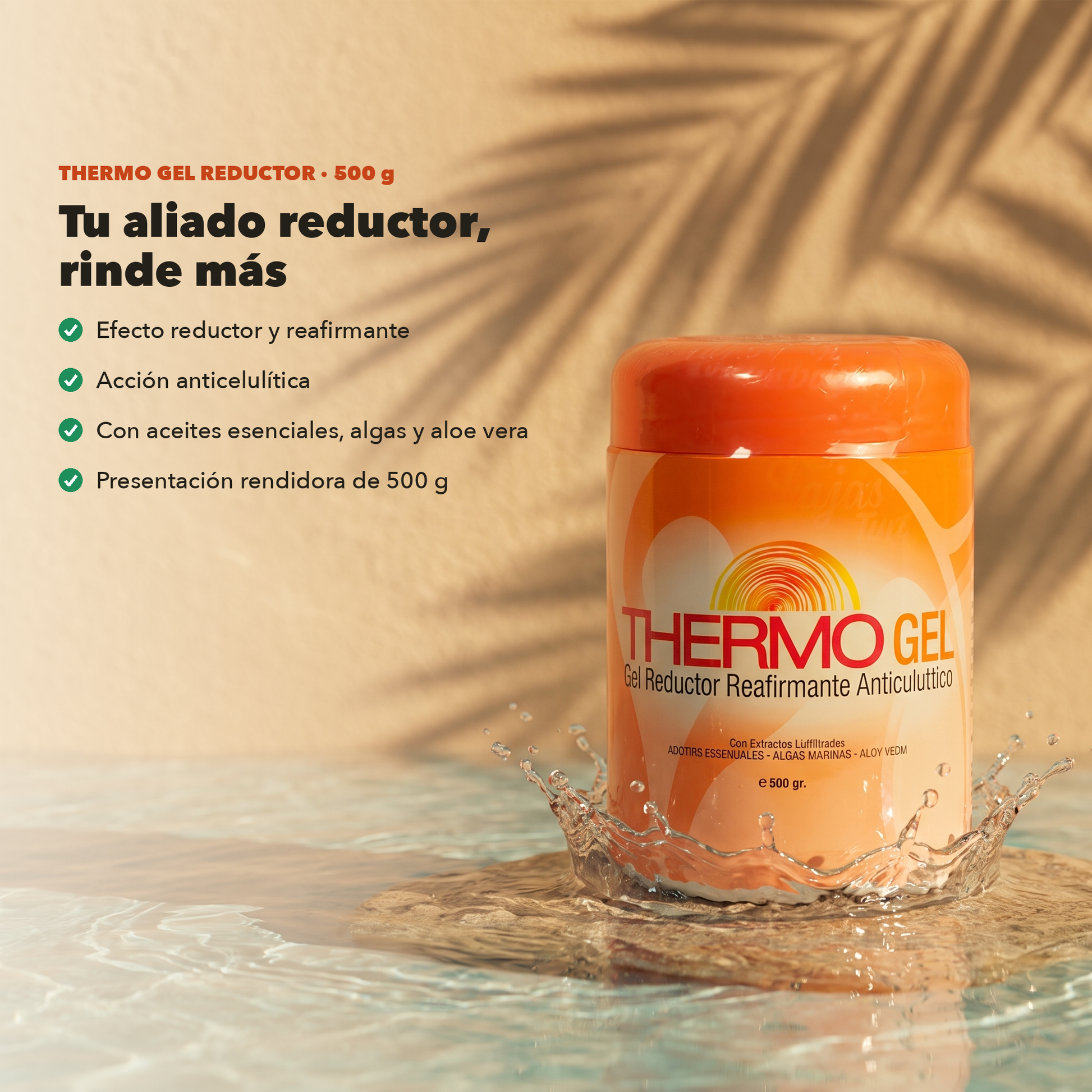 Thermo Gel Reductor 500 g: reductor, reafirmante, rinde más