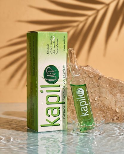 Kapil Up Tónico Capilar Ampolla 20 ml x 6 Und — LabVittal, línea Agua Tropical