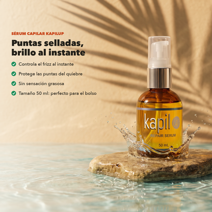 Sérum Capilar KapilUp: puntas selladas y brillo al instante