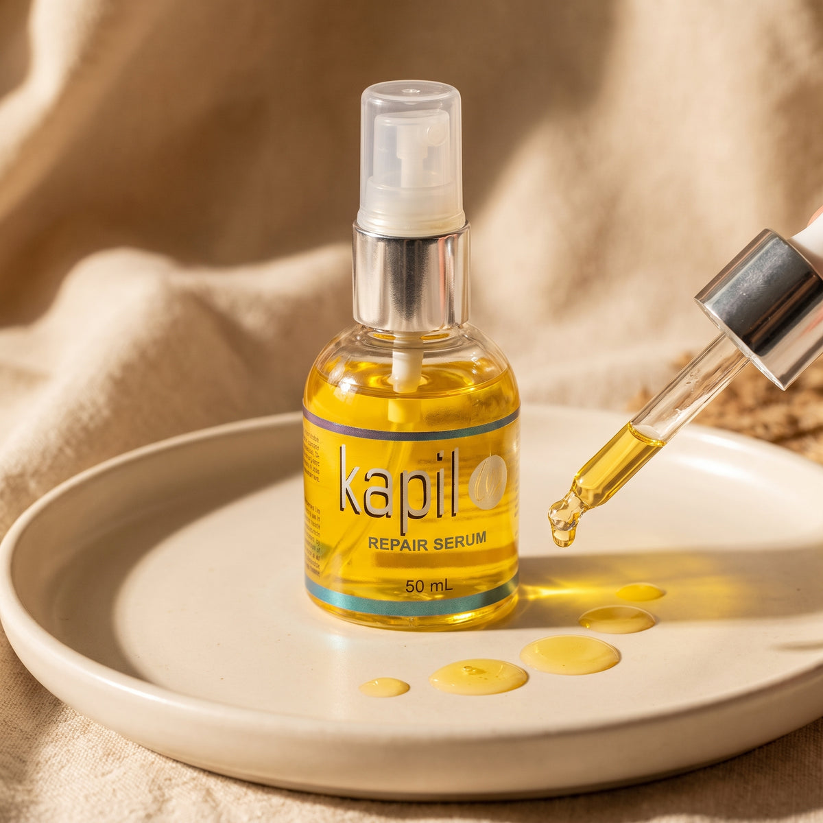 Sérum Capilar con gotas de aceite — LabVittal