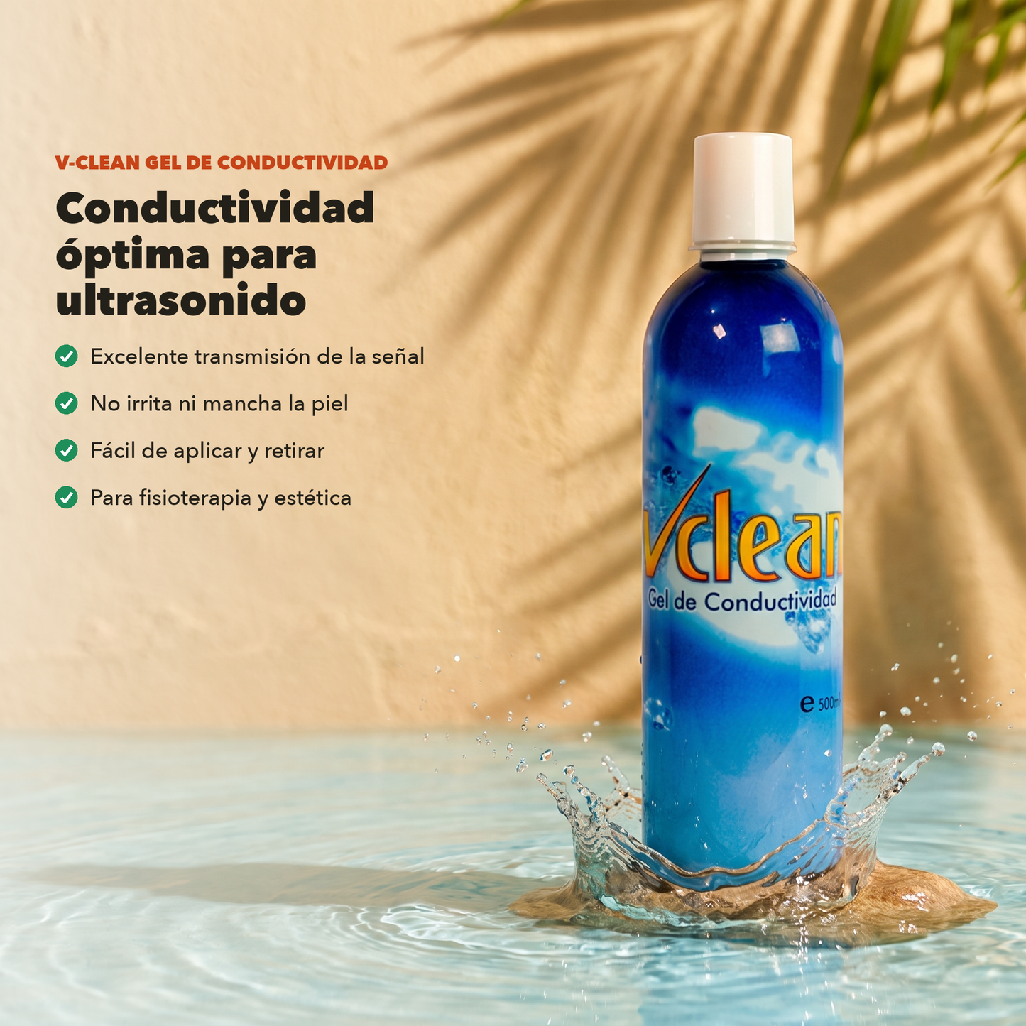 V-Clean Gel de Conductividad: óptima conductividad para ultrasonido