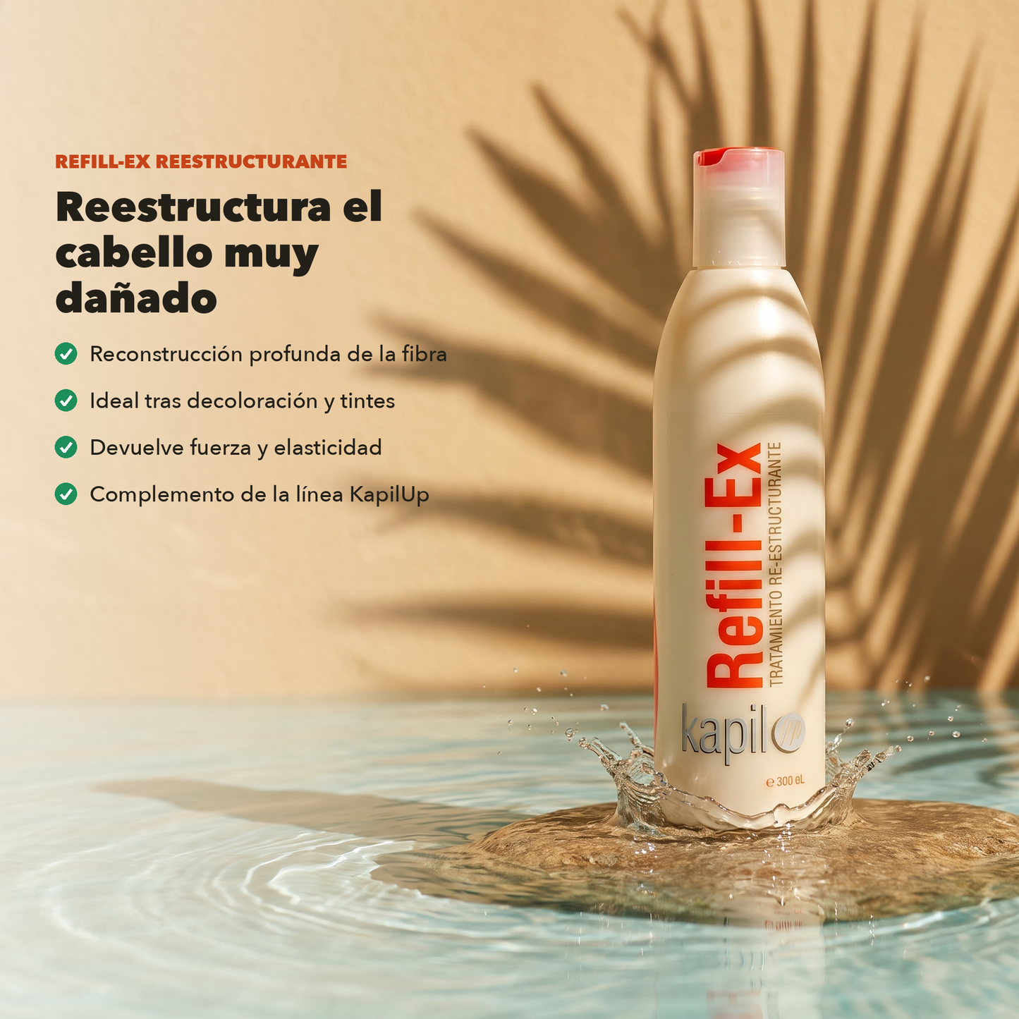 Refill-Ex KapilUp: reestructura el cabello muy dañado