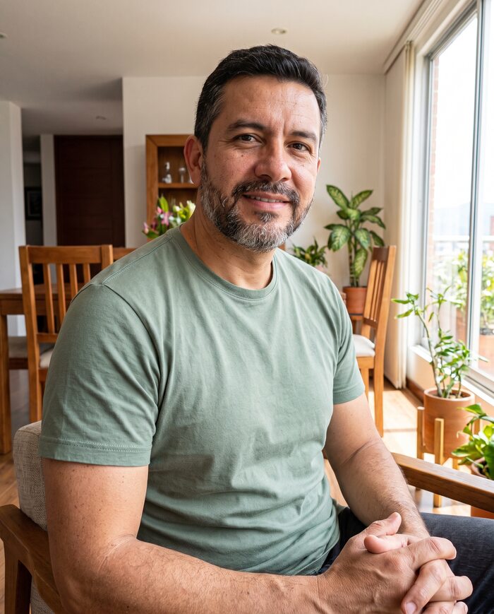 Hombre con las canas en minoría